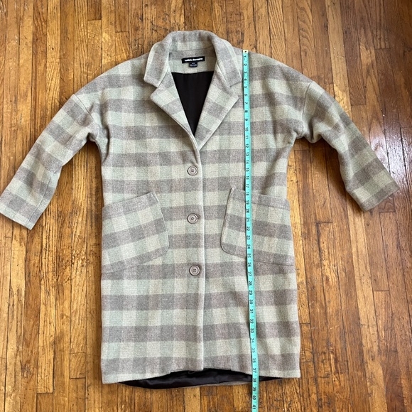 Valerie Dumaine Avel Coat - Size M - Brown Plaid - Picture 12 of 14